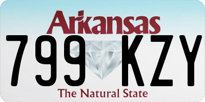 AR license plate 799KZY