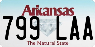 AR license plate 799LAA