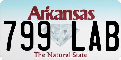 AR license plate 799LAB