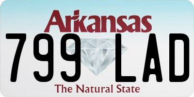 AR license plate 799LAD
