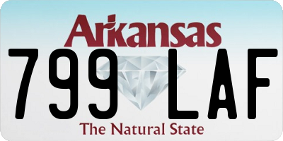 AR license plate 799LAF