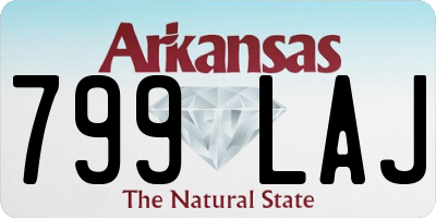 AR license plate 799LAJ