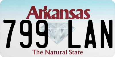 AR license plate 799LAN