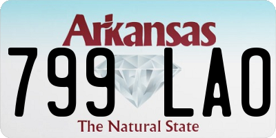 AR license plate 799LAO