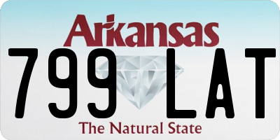 AR license plate 799LAT