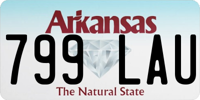 AR license plate 799LAU