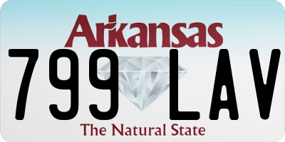 AR license plate 799LAV