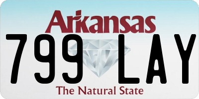 AR license plate 799LAY