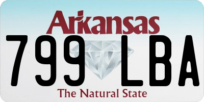 AR license plate 799LBA