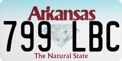 AR license plate 799LBC