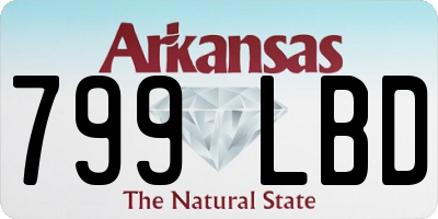 AR license plate 799LBD