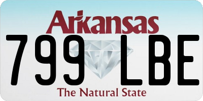 AR license plate 799LBE