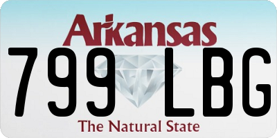 AR license plate 799LBG