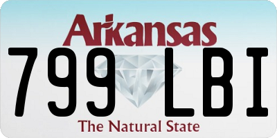 AR license plate 799LBI