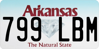 AR license plate 799LBM