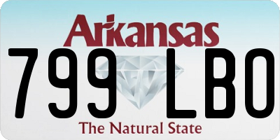 AR license plate 799LBO