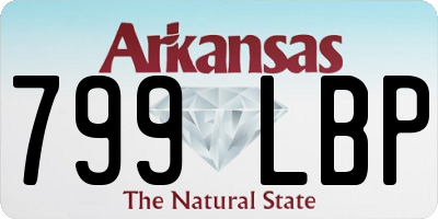 AR license plate 799LBP