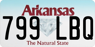 AR license plate 799LBQ