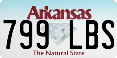 AR license plate 799LBS
