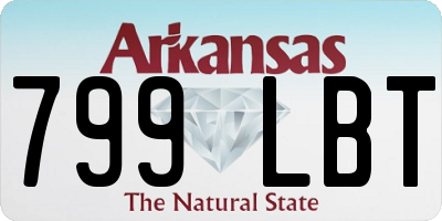 AR license plate 799LBT