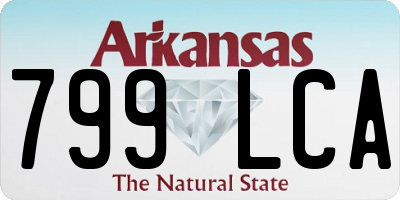 AR license plate 799LCA