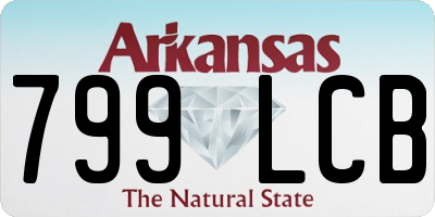 AR license plate 799LCB