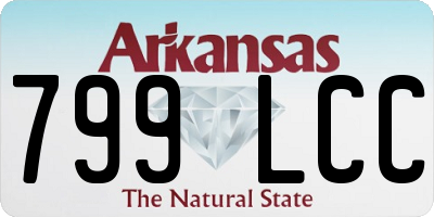 AR license plate 799LCC