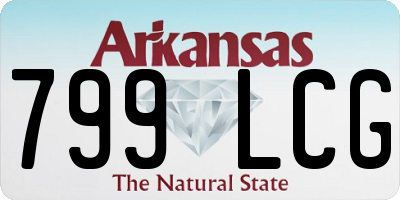 AR license plate 799LCG