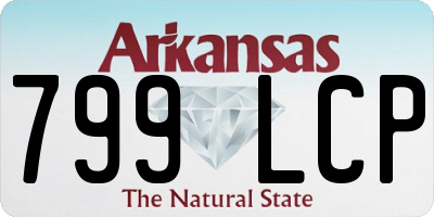 AR license plate 799LCP