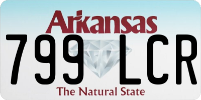 AR license plate 799LCR