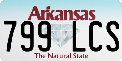 AR license plate 799LCS