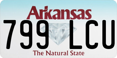 AR license plate 799LCU