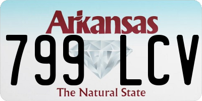 AR license plate 799LCV