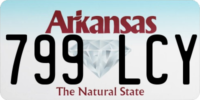 AR license plate 799LCY