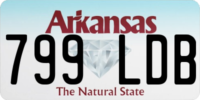 AR license plate 799LDB
