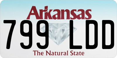 AR license plate 799LDD