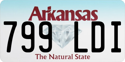 AR license plate 799LDI