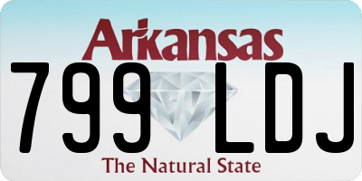 AR license plate 799LDJ