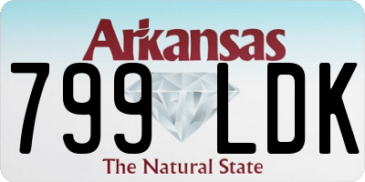 AR license plate 799LDK