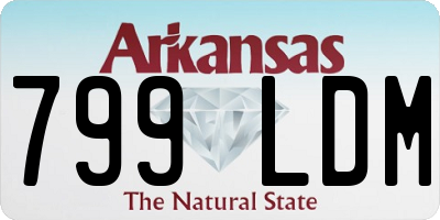 AR license plate 799LDM