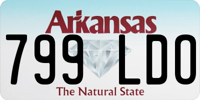 AR license plate 799LDO