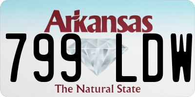 AR license plate 799LDW