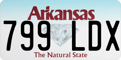 AR license plate 799LDX