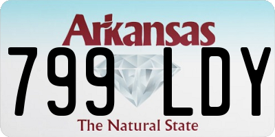 AR license plate 799LDY