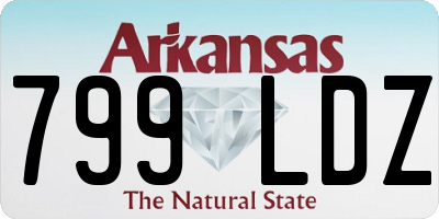 AR license plate 799LDZ