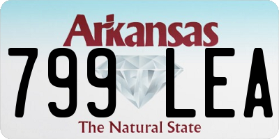 AR license plate 799LEA
