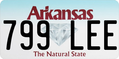 AR license plate 799LEE