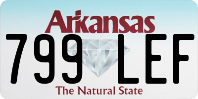 AR license plate 799LEF