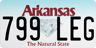 AR license plate 799LEG