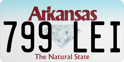 AR license plate 799LEI